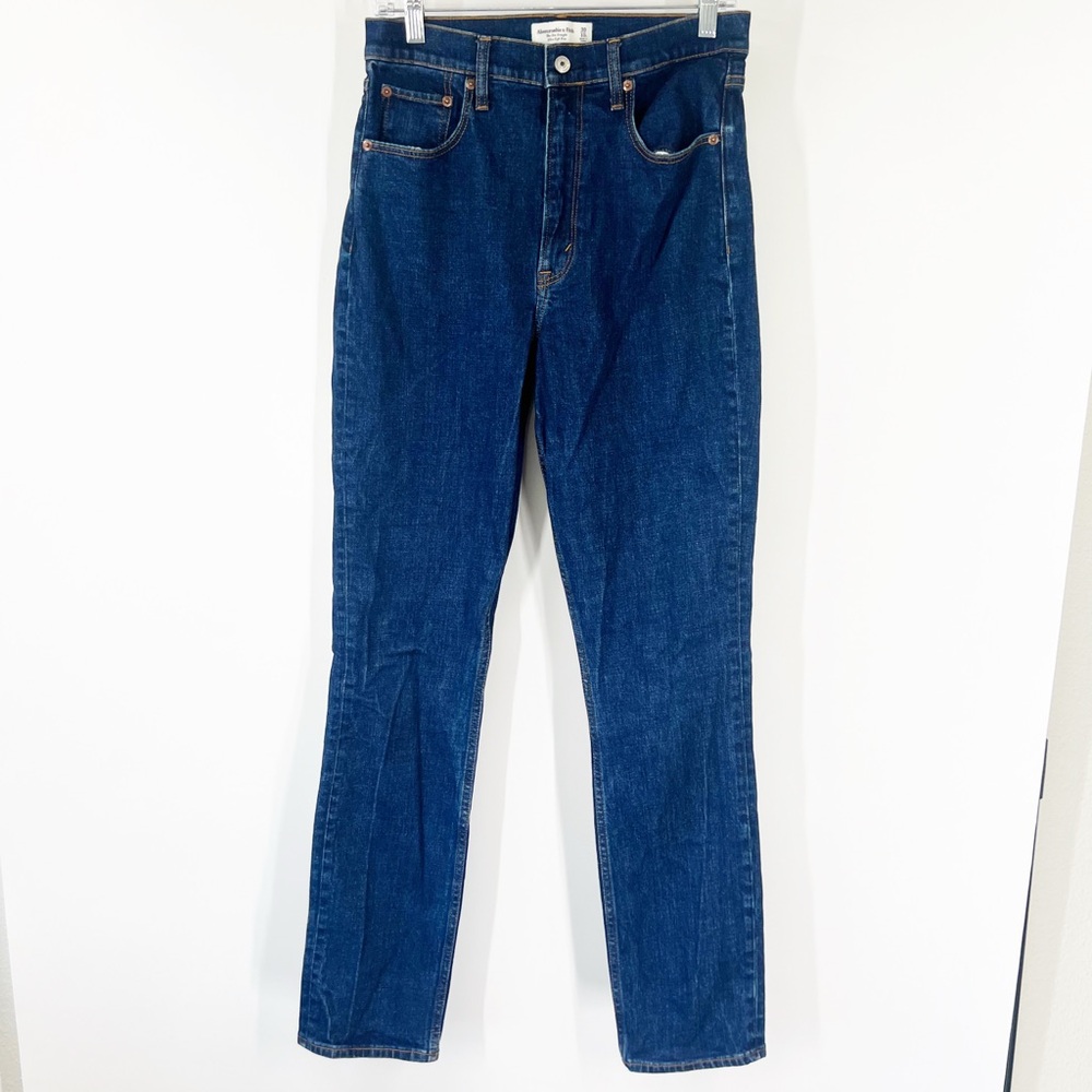 Abercrombie & Fitch The Slim Straight Jeans Ultra High Rise LONG